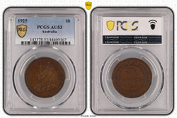 1925 Penny - PCGS AU53