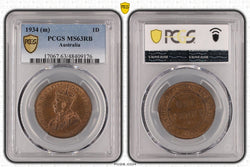 1934 Penny - PCGS MS63RB