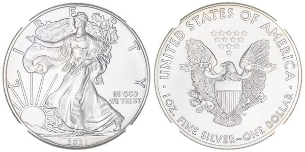 USA 2021 $1 1oz Silver Eagle States Series - Colorado NGC MS70