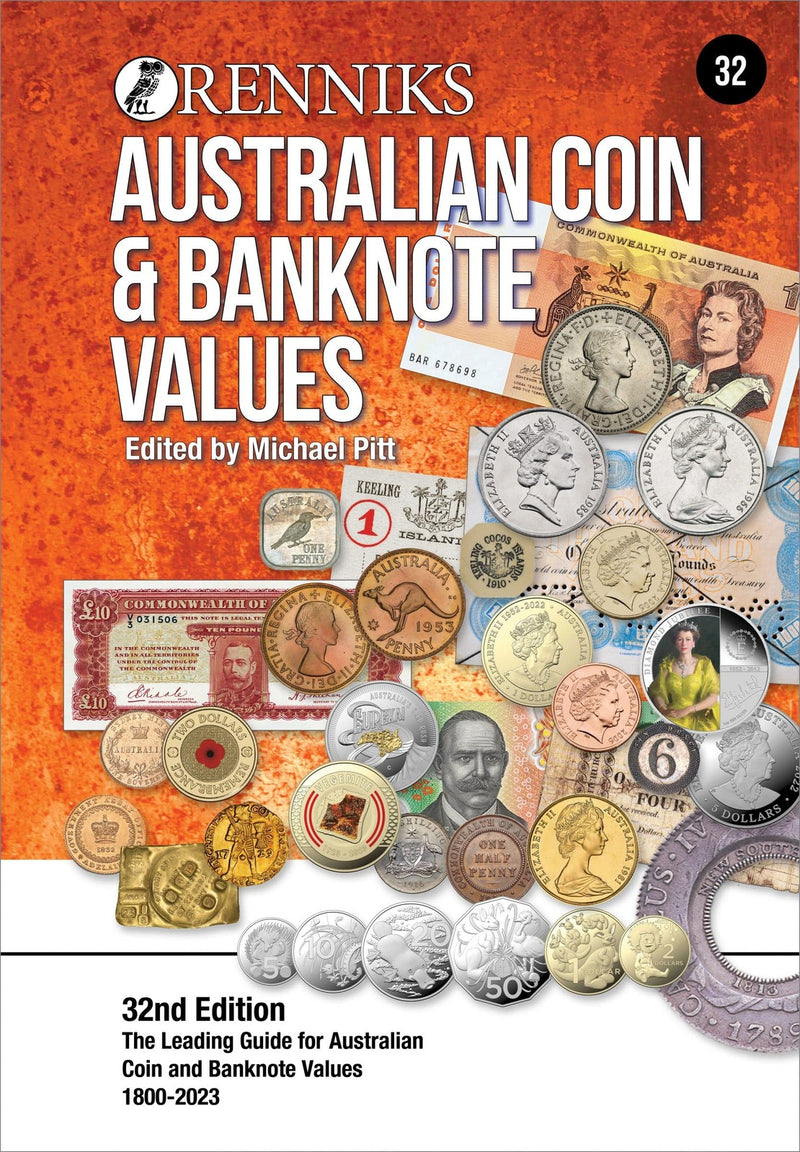 Renniks Australian Coin & Banknote Values 32nd Ed. Softcover