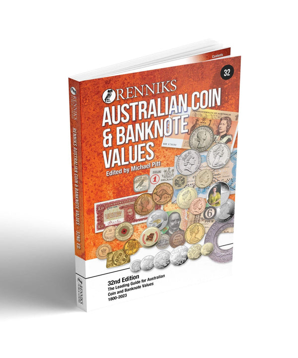 Renniks Australian Coin & Banknote Values 32nd Ed. Softcover