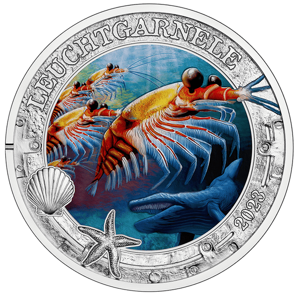 2023 €3 Luminous Marine Life Antarctic Krill Brilliant Uncirculated Coin