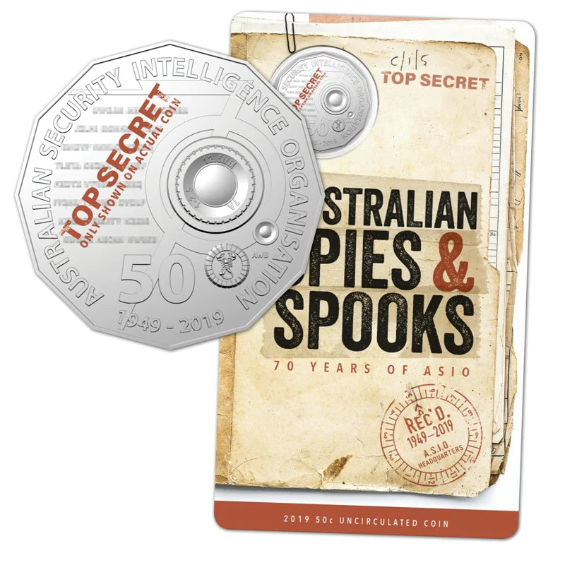 2019 50c ASIO Spies and Spooks Uncirculated Coin