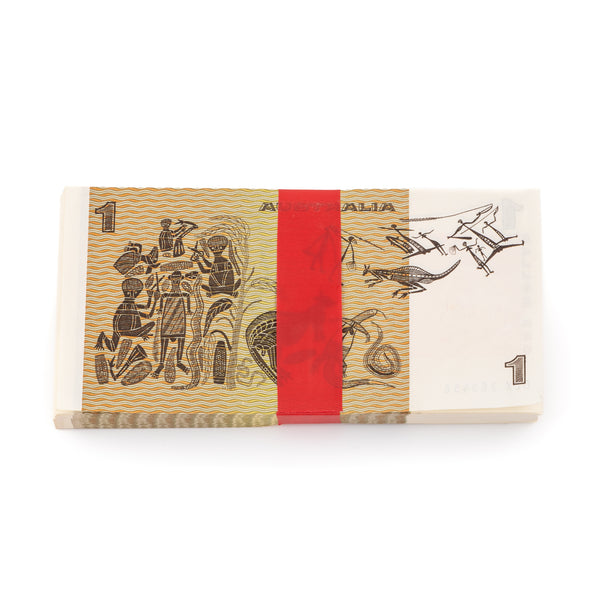1982 $1 Johnston/Stone Bundle of 100 Notes EF-UNC