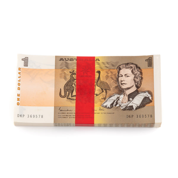 1982 $1 Johnston/Stone Bundle of 100 Notes UNC