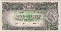 1961 £1 Coombs/Wilson Good Fine-Very Fine