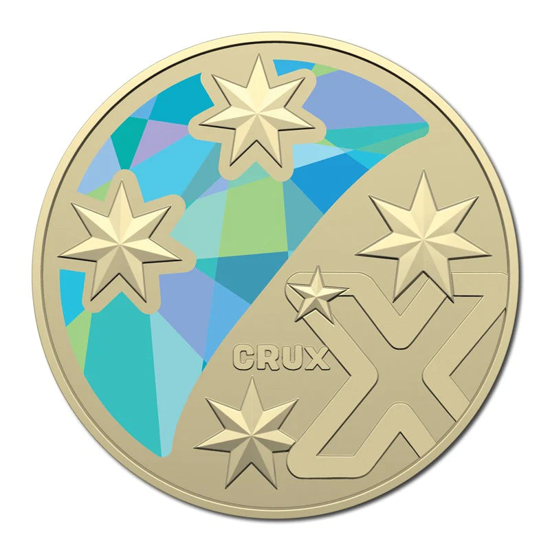 2022 $1 X - Coloured Crux Uncirculated Coin