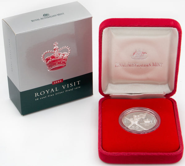 2000 50c Royal Visit Silver Proof Coin