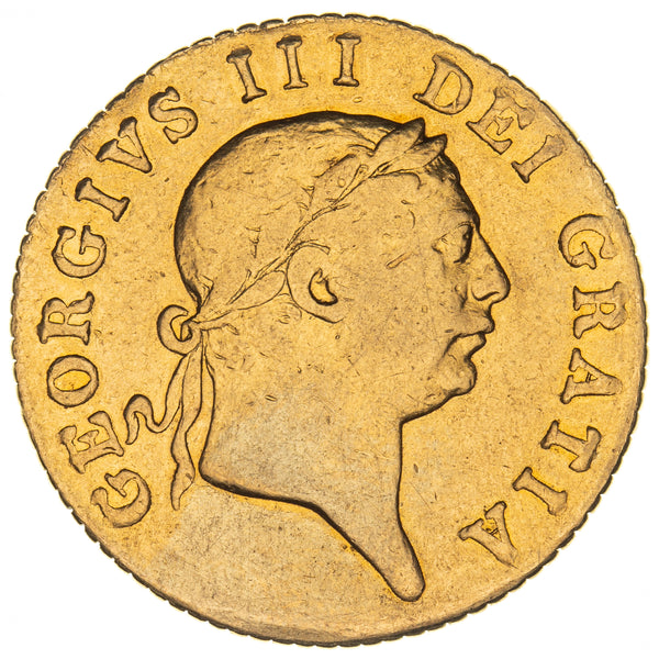 1813 Great Britain King George III Gold 'Military' Guinea VG-aFine
