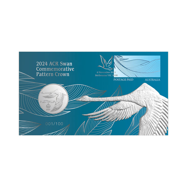 2024 ACR Commemorative Pattern Crown Swan Silver UNC Cover