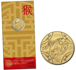 2016 $1 Year of the Monkey Carded Coin