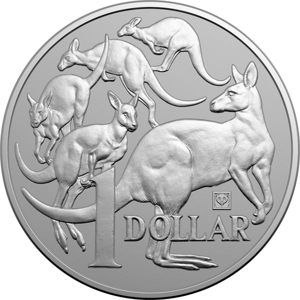 2019 $1 Mob of Roos with Panda Privy 1oz Silver Coin Unc in Capsule