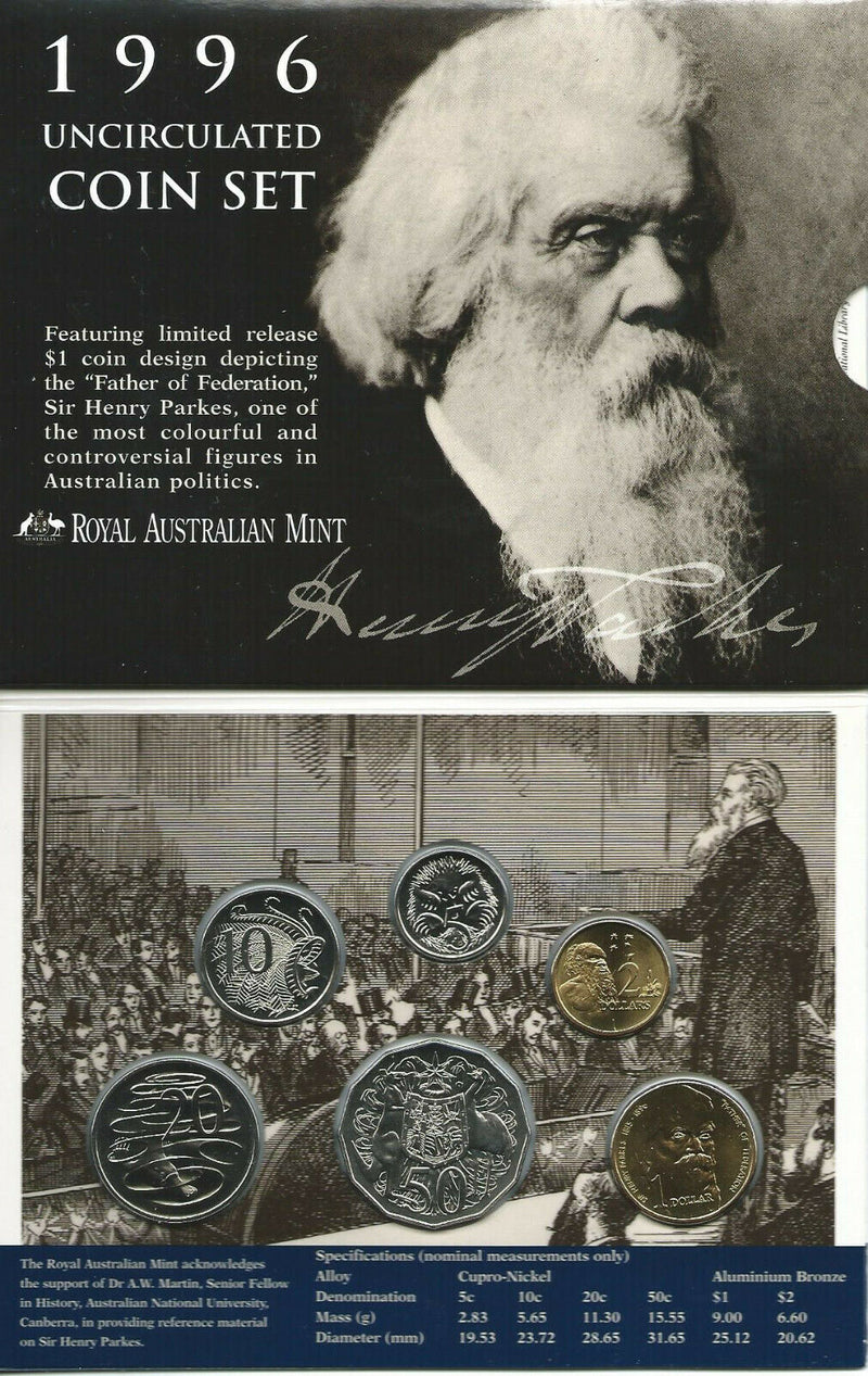 1996 6-Coin Uncirculated Mint Set