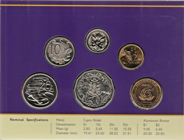 1999 6-Coin Uncirculated Mint Set