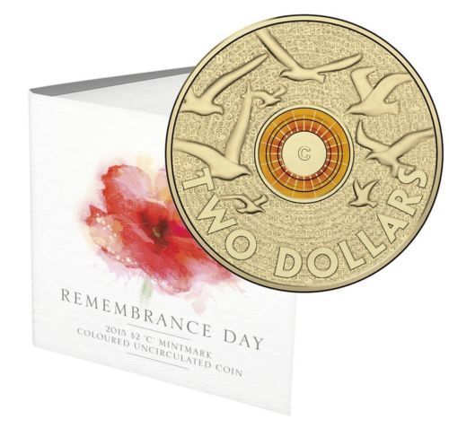 2015 $2 Remembrance Flanders Fields 'C' Mint Mark