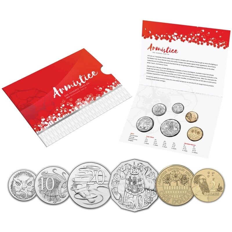 2018 Armistice 6-Coin Uncirculated Mint Set