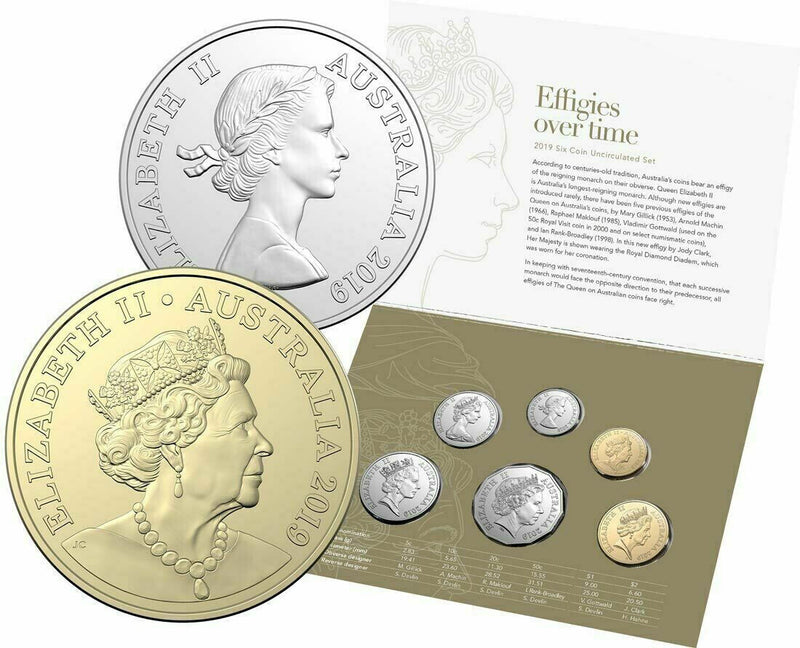 2019 Effigies Over Time Uncirculated 6-Coin Set