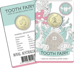 2020 $2 Tooth Fairy Coin In Card