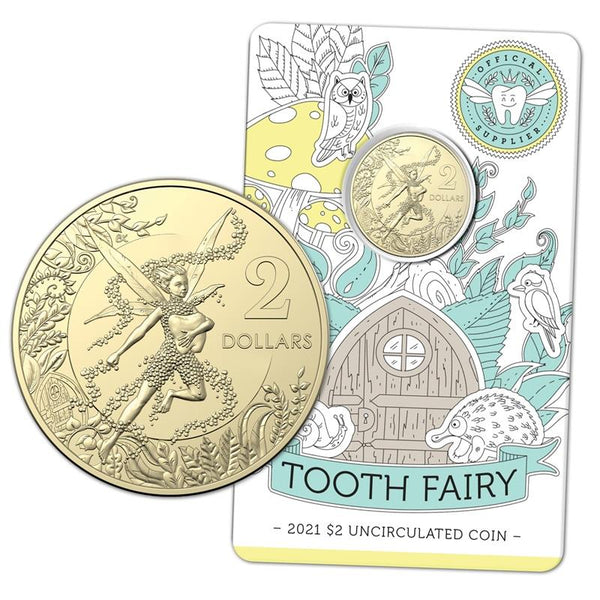 2021 $2 Tooth Fairy Coin In Card