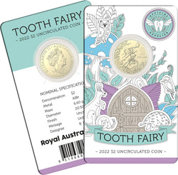 2022 $2 Tooth Fairy Coin In Card