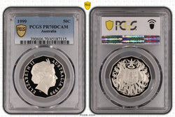 1999 50c Coat of Arms Proof PCGS PR70DCAM