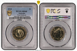 2010 $1 Fred Hollows PCGS MS68 POP 4/0