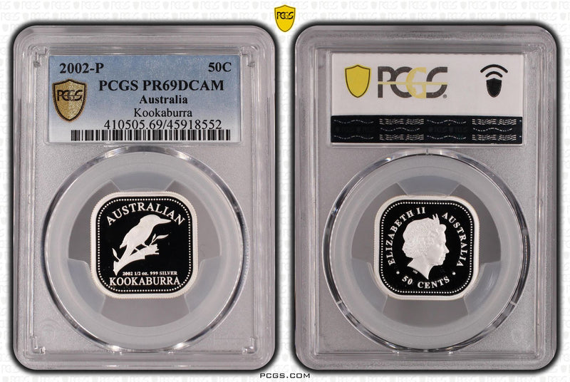 2002 Australia 50C Kookaburra PCGS - PR69DCAM - 552