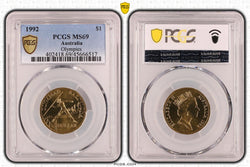 1992 $1 Barcelona Olympics PCGS MS69