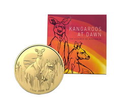 2020 $25 Kangaroos At Dawn 1/5oz Gold Proof Ballot Coin