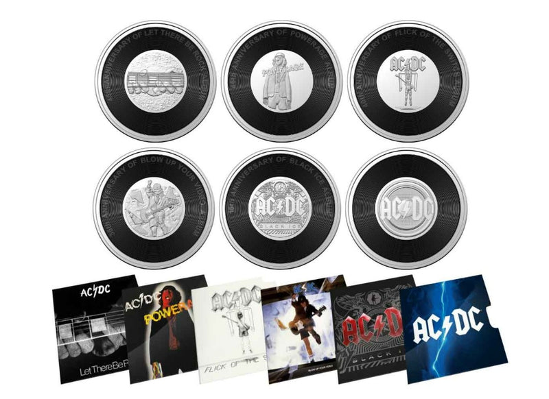2022/2023 20c AC/DC Anniversary Six-Coin Collection