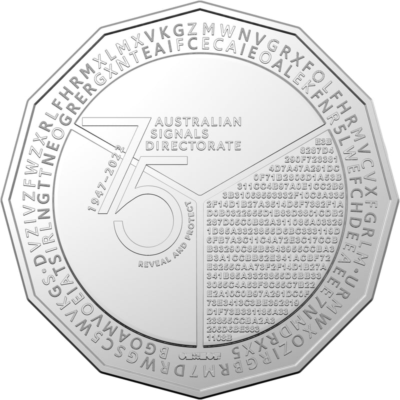 2022 50c Australian Signals Directorate 75th Anniversary Uncirculated Coin