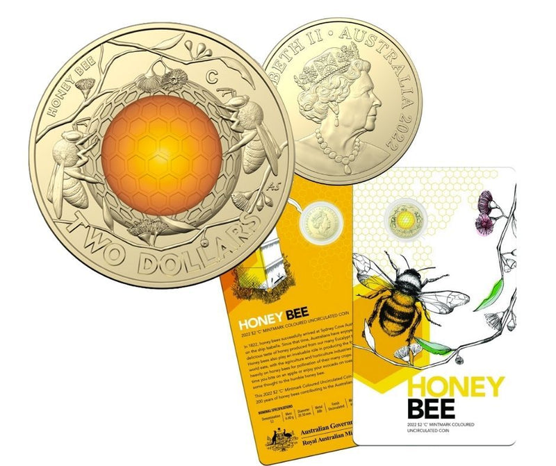 2022 $2 Honey Bee 'C' Mintmark Coin